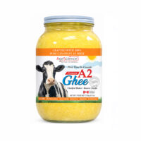 AgeScience Canadian A2 Ghee – Casein Free, Lactose-Free Clarified Butter, Glass Jar – 1750g