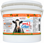 AgeScience Canadian A2 Ghee – Casein Free, Lactose-Free Clarified Butter, Plastic Pail– 9KG